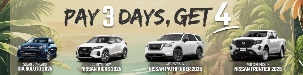 Promotion: Pay 3 Drive 4